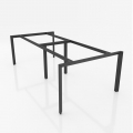 NVTG006 - Chân bàn nhân viên 2400x1200mm sắt tam giác lắp ráp ngàm