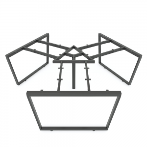 HCTC023 - Chân bàn cụm 3 236x205cm hệ Trapez Concept lắp ráp