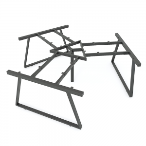 HCTH0231 - Chân bàn cụm 3 236x205cm hệ Trapeze II Concept lắp ráp