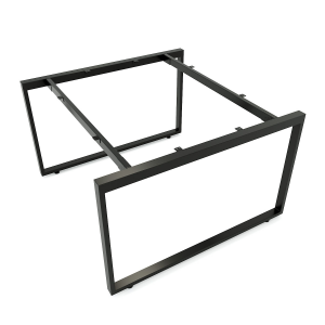 HCRT005 - Chân bàn văn phòng cụm 2 120x120 sắt 25x50 khung hình vuông lắp ráp