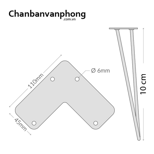 chân hairpin