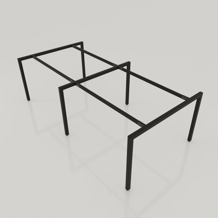 NVCV007- Chân bàn nhân viên 2400x1200mm sắt vuông 40x40 lắp ráp