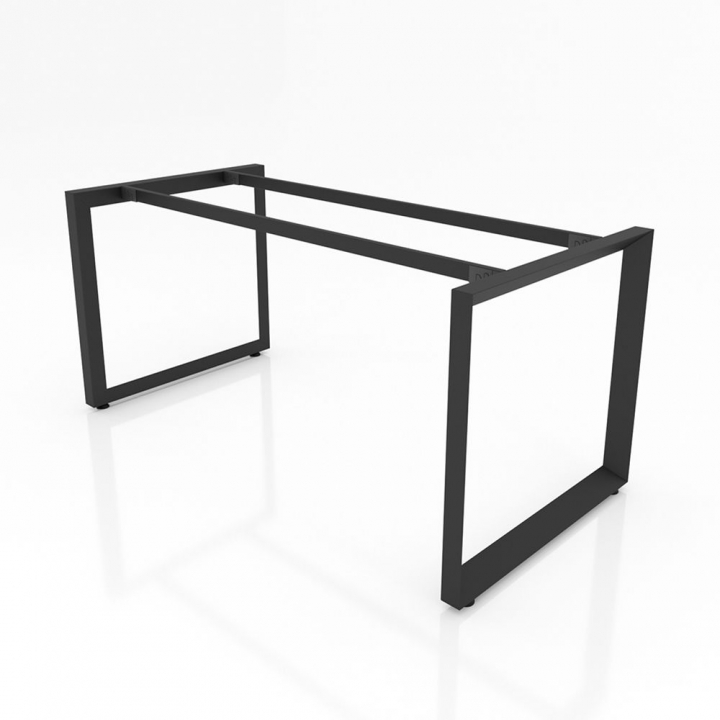 BHTG004 - Chân bàn họp 1600x800 sắt tam giác quỳ lắp ráp ngàm