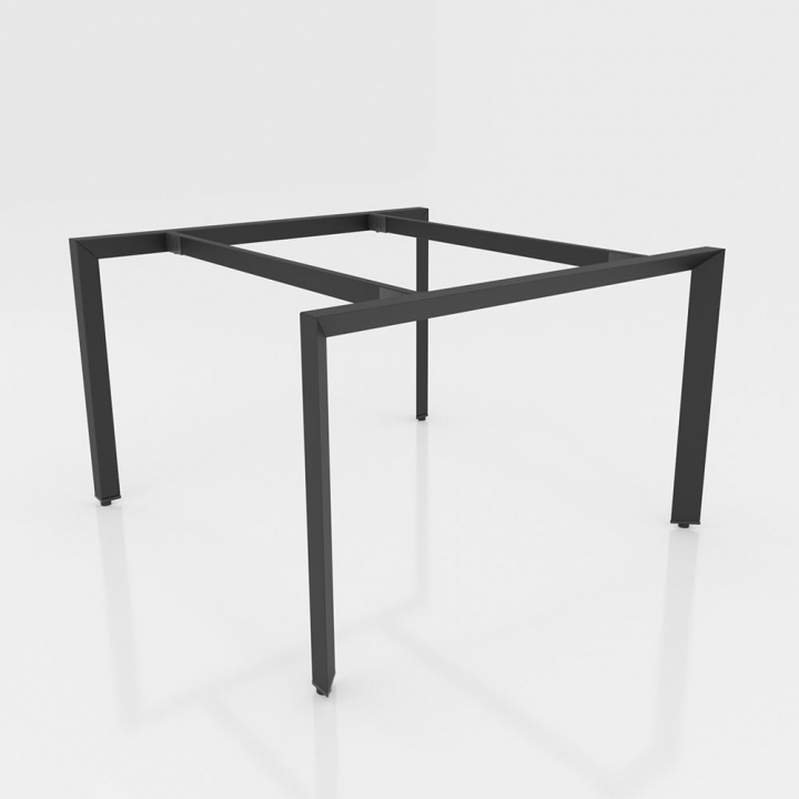 NVTG005 - Chân bàn nhân viên 1400x1400mm sắt tam giác lắp ráp ngàm