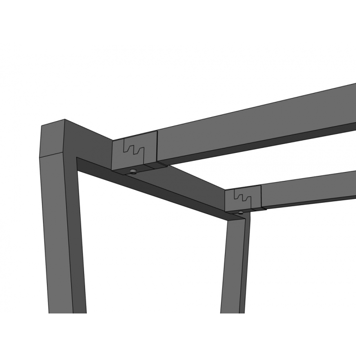 HCTC005 - Chân bàn hệ Trapez Concept 70x140 lắp ráp