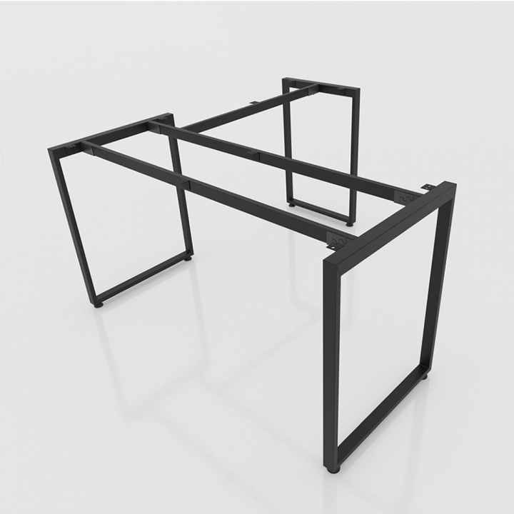 GDCN010 - Chân bàn giám đốc 1400x700mm sắt 20x40 lắp ráp ngàm