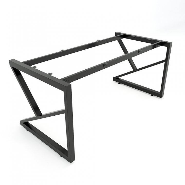 CBKC002 - Chân bàn giám đốc sắt 25x50 lắp ráp chữ K
