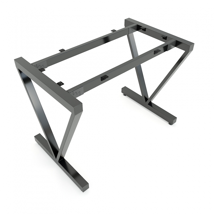 CBVC001 - Chân bàn đơn giản sắt 25x50 lắp ráp chữ K