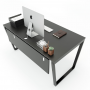 Chân bàn 80x140cm hệ Trapez Concept lắp ráp - HCTC006