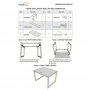 Chân bàn sắt 100x60cm hệ Aton Concept lắp ráp - HCAT001